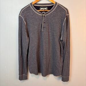 American Eagle Long Sleeve Soft Henley Large